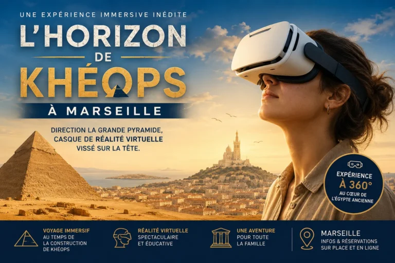 Marseille : L&rsquo;Horizon de Khéops, un voyage immersif au cœur de l&rsquo;Égypte antique.