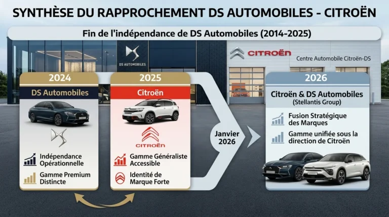 Fin de l&rsquo;indépendance : DS Automobiles réintègre Citroën en 2026