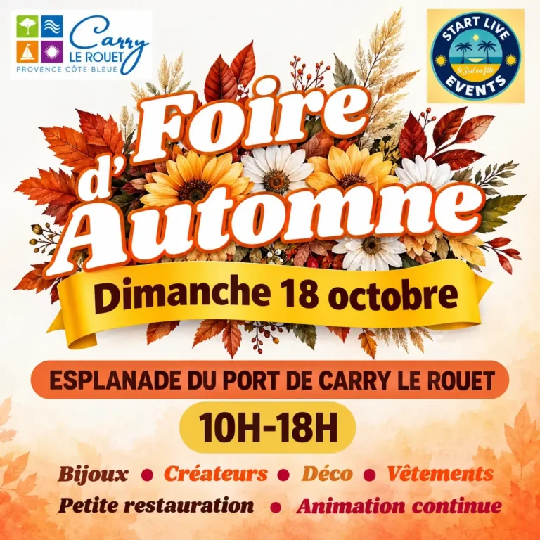 Dimanche à Carry-le-Rouet : la Foire d’automne s’installe sur le port